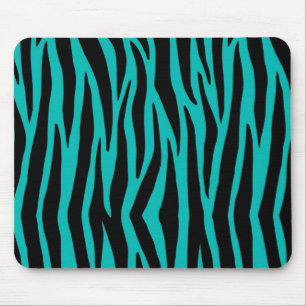 Tapis De Souris Zèbre turquoise
