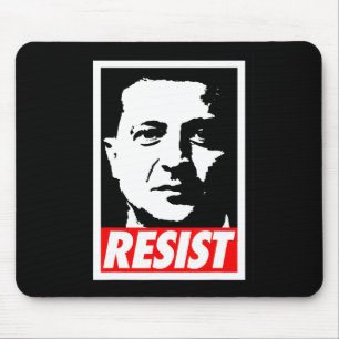 Tapis De Souris Zelenskyy - Résister Soutenir l'Ukraine Je suis av