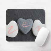 Tapis De Souris Zen de cailloux de coeur (Avec souris)