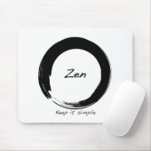 Tapis De Souris Zen : Maintenez-le simple (Avec souris)