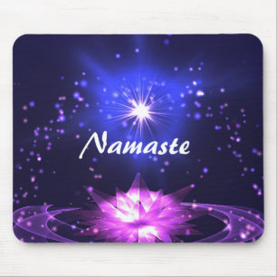 Tapis De Souris Zen Yoga violet cristal Lotus & Star