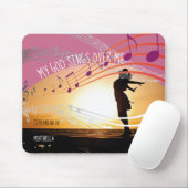 Tapis De Souris Zephanie 3:17 MON DIEU CHANTE SUR MOI Personnalisé (Avec souris)