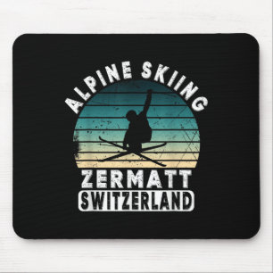 Tapis De Souris Zermatt ski alpin Suisse Montagnes Suisses 