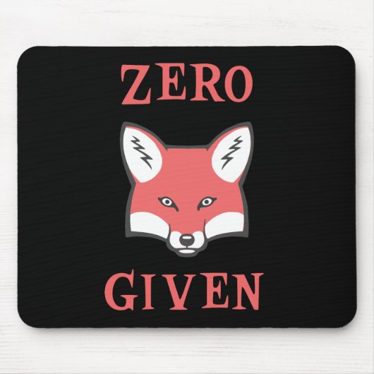 Tapis De Souris Zéro (Fox) donné (Devant)