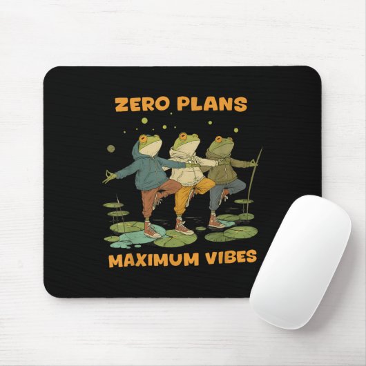 Tapis De Souris Zéro Plans Vibes maximum Funky Frog Chill Sweat - (Avec souris)