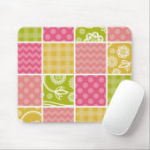 Tapis De Souris Zigzag, Chevron, Pois, En vichy, Patchwork (Avec souris)