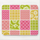 Tapis De Souris Zigzag, Chevron, Pois, En vichy, Patchwork (Devant)
