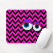 Tapis De Souris ZigZag eye Monster pad : pink (Avec souris)