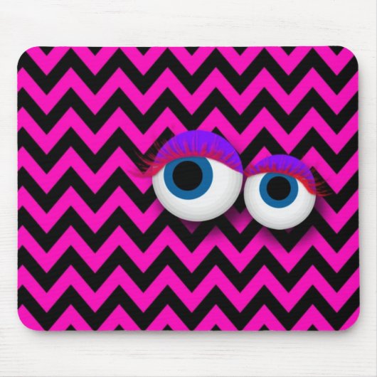 Tapis De Souris ZigZag eye Monster pad : pink (Devant)