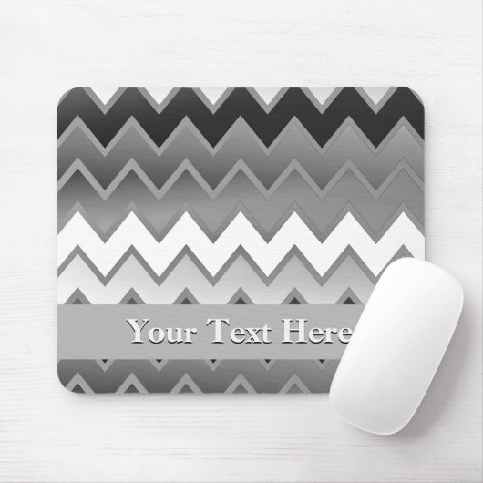 Tapis De Souris ZigZag - Monochrome (Avec souris)