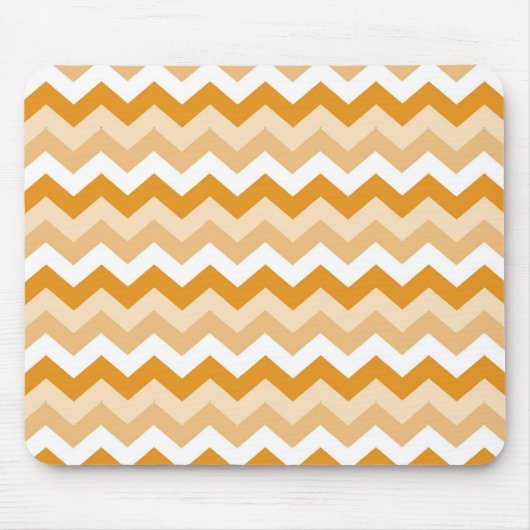Tapis De Souris Zigzag (oranje en wit) (Devant)