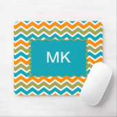 Tapis De Souris Zigzag, une tribu dynamique de Peacock (Avec souris)