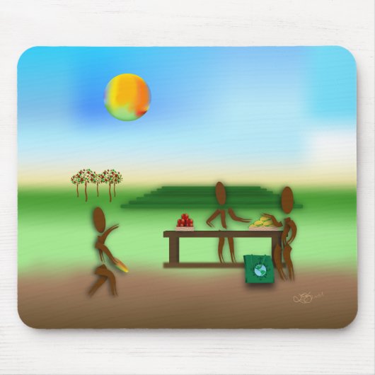 Tapis De Souris Zinglees ~ Marché des fermiers (Devant)