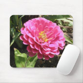 Tapis De Souris Zinnia Mousepad rose (Avec souris)