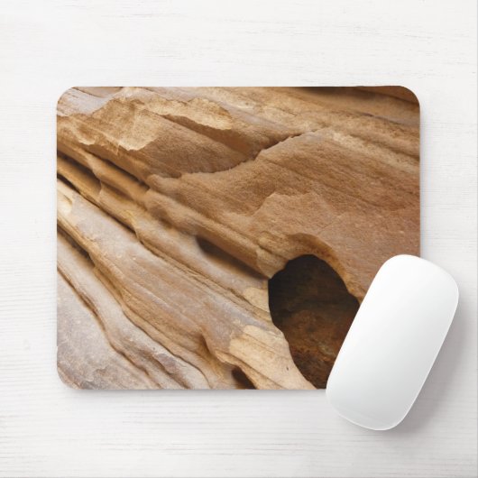 Tapis De Souris Zion Canyon Mur I Abstrait Nature Photographie (Avec souris)
