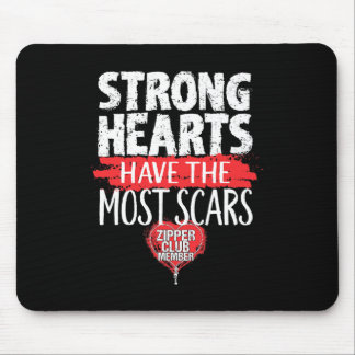 Tapis De Souris Zipper Club Membre Open Heart Surgery Survivor
