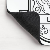 TAPIS DE SOURIS ZODIAC BADGE SYMBOLE LEO STROKE (Coin)