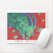Tapis De Souris Zodiac Capricorne mousepac frontière blanche (Avec souris)
