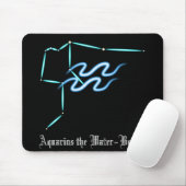 Tapis De Souris Zodiac Constellation Aquarius (Avec souris)