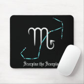 Tapis De Souris Zodiac Constellation Scorpio Souris Pad (Avec souris)