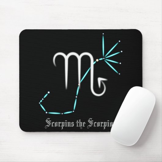 Tapis De Souris Zodiac Constellation Scorpio Souris Pad (Avec souris)