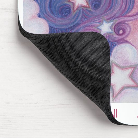 Tapis De Souris Zodiac Gemini mousepad frontière blanche (Coin)