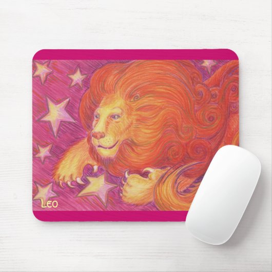 Tapis De Souris Zodiac Leo mousepad (Avec souris)