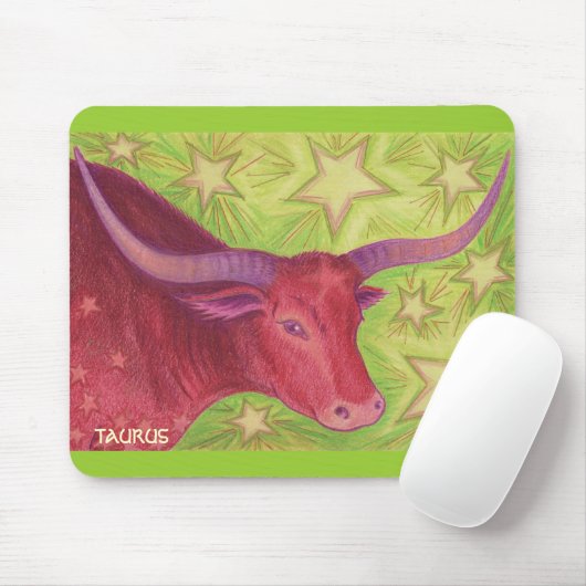Tapis De Souris Zodiac Taurus mousepad (Avec souris)