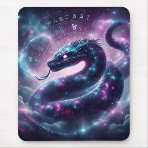 Tapis De Souris Zodiaque Galaxie Astrologie Serpent Cosmique