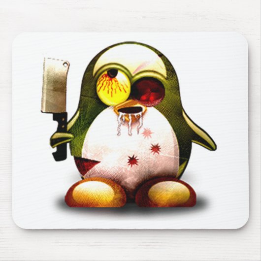Tapis De Souris Zombi Tux (Linux Tux) (Devant)
