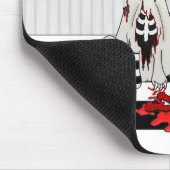 Tapis De Souris Zombie Bunny - avec arrière - plan (Coin)