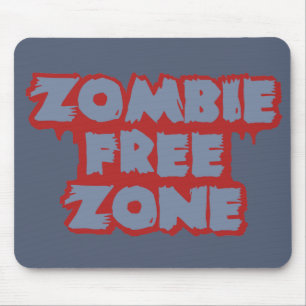 Tapis De Souris Zombie Free Zone personnalisé mousepad
