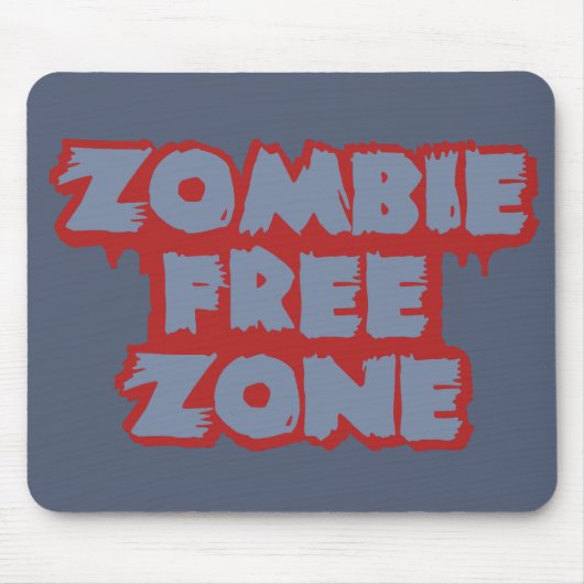 Tapis De Souris Zombie Free Zone personnalisé mousepad (Devant)