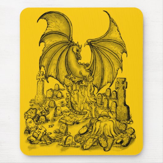 Tapis De Souris Zombie mit Drache (Devant)