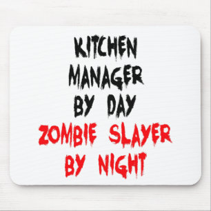 Tapis De Souris Zombie Slayer Kitchen Manager