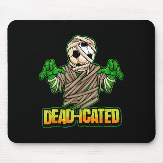 Tapis De Souris Zombie Soccer Player Scary Soccer Halloween  (Devant)