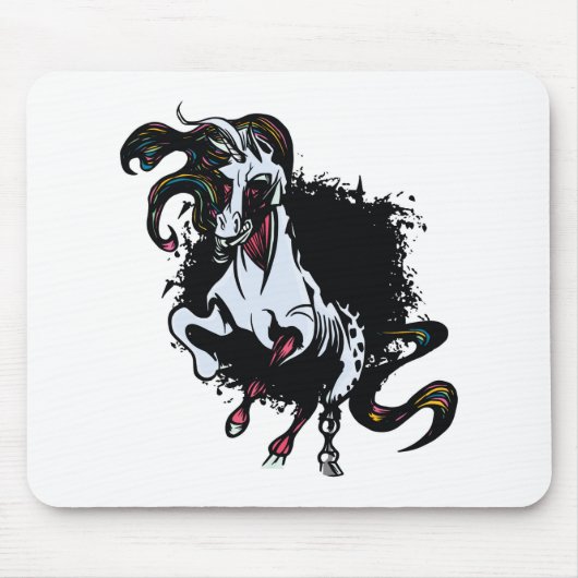 Tapis De Souris Zombie Unicorn Standing (Devant)