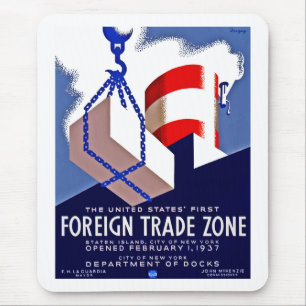 Tapis De Souris Zone de commerce extérieur