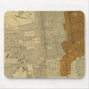 Tapis De Souris Zone incendiée de San Francisco, 1906