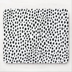 Tapis De Souris Zones dalmatiennes (noir/blanc)