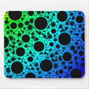 Tapis De Souris Zones de bulles spatiales - YGCBP Arc-en-ciel