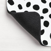 Tapis De Souris Zones de guépard noir blanc (Coin)