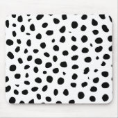 Tapis De Souris Zones de guépard noir blanc (Devant)