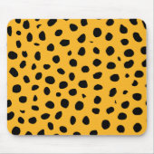 Tapis De Souris Zones de guépard orange noir (Devant)
