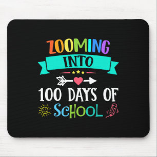 Tapis De Souris Zoomer Dans 100 Jours De Cadeau Enseignant Enfants