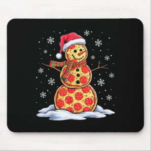 Tapis De Souris Zza bonhomme de neige - Chapeau de Père Noël - Fêt