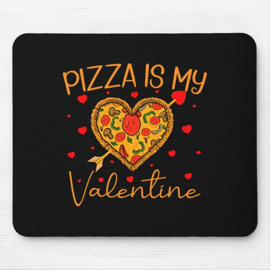 Tapis De Souris Zza Is My Valentine Fast Food Zza Heart Valent  (Devant)