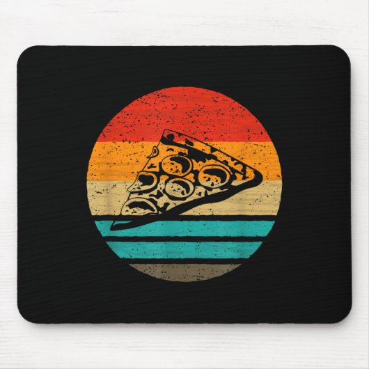 Tapis De Souris Zza Slice Retro Style Vintage  (Devant)