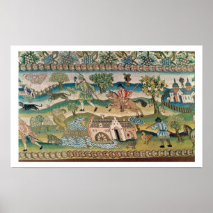 Tapis de Tableau de Bradford, détail des scènes de