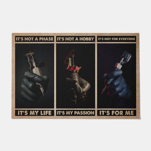 Tapis de tatouage personnalisé, fabricant de tatou (Devant)